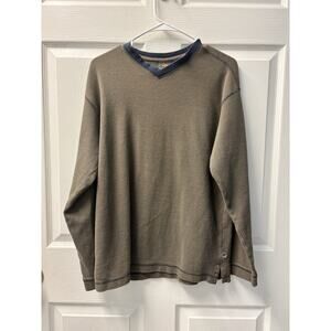Vintage Route 66 Olive Green And Navy Pullover Size M
